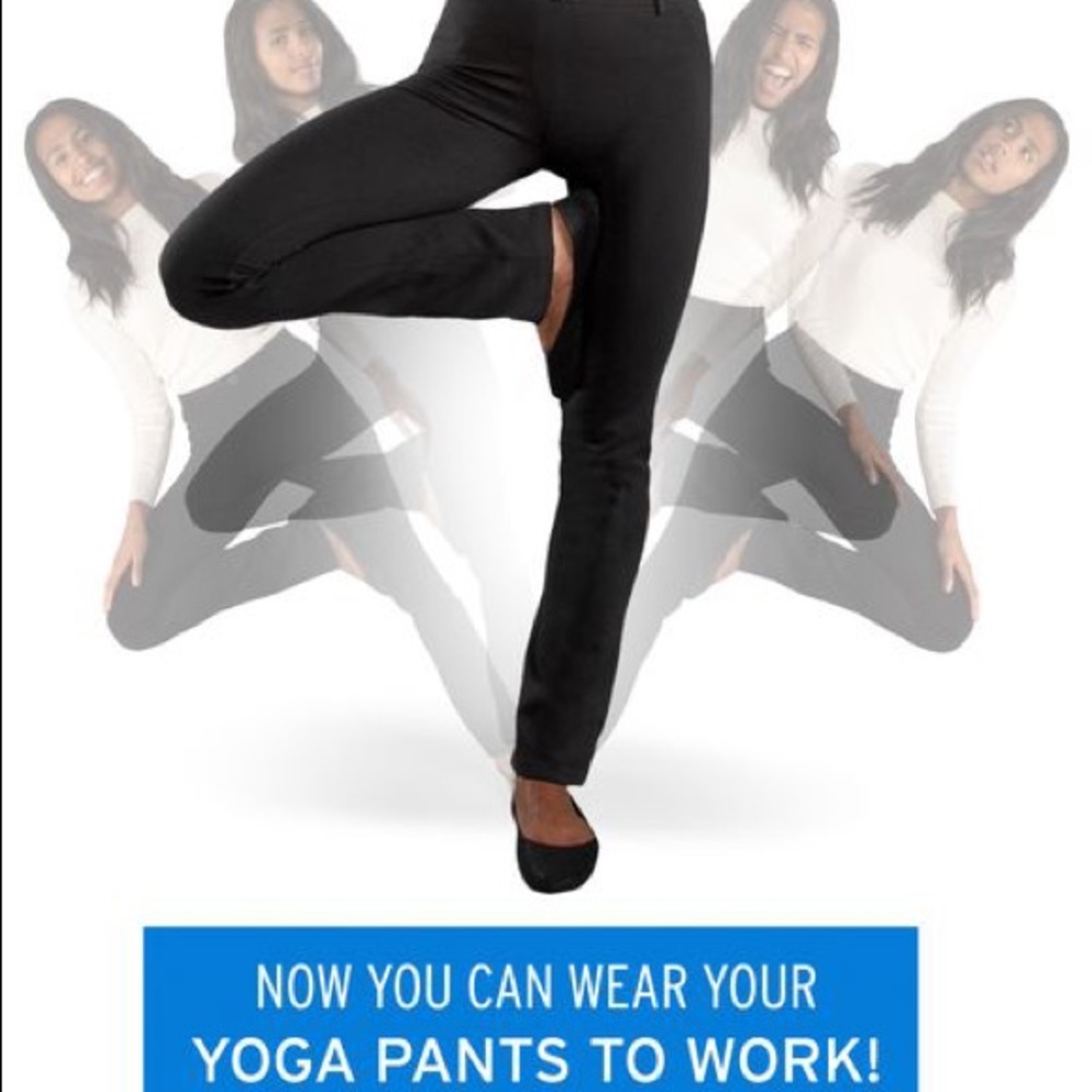 Betabrand black long dress pants